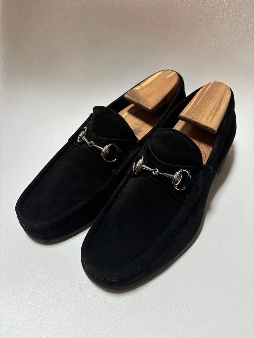 gucci グッチ　ローファー　ビットローファー　メンズ　革靴　ホースビット42