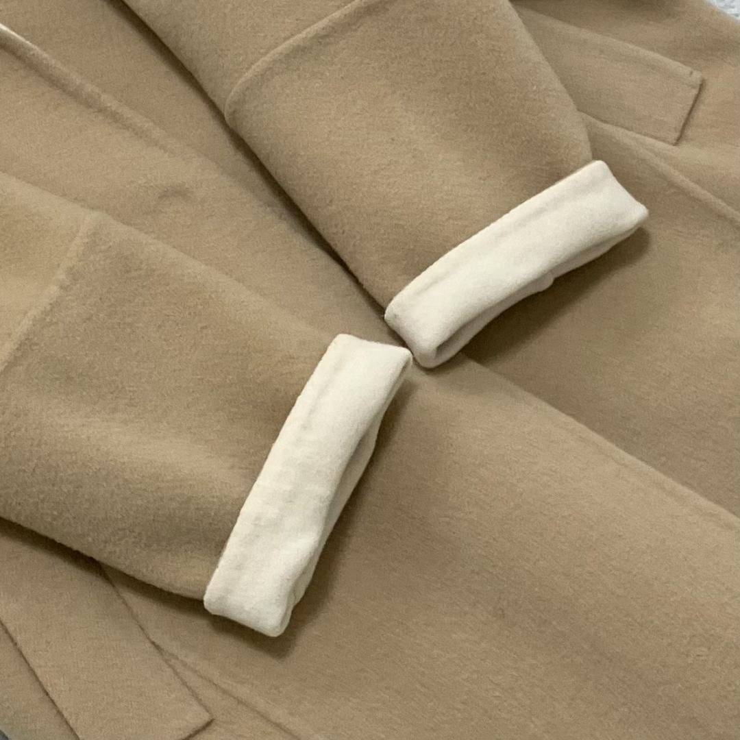 美品✨アドーア 2TONE リバーコート カシミヤ フォックスファー キャメル