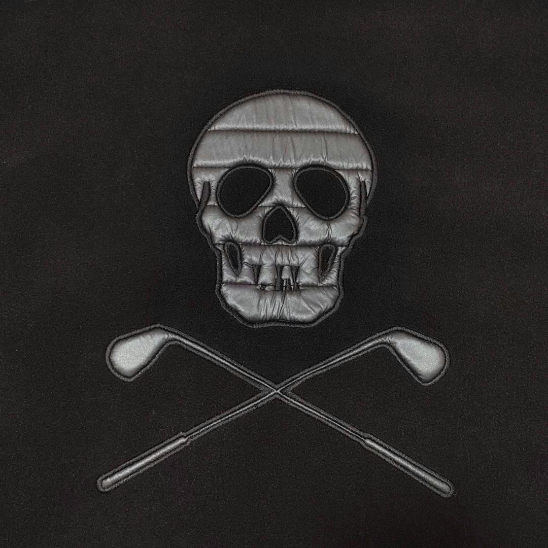 MARK&LONA　ハイブリッドダウンジャケット　スカルロゴ　ジップ　サイズ50