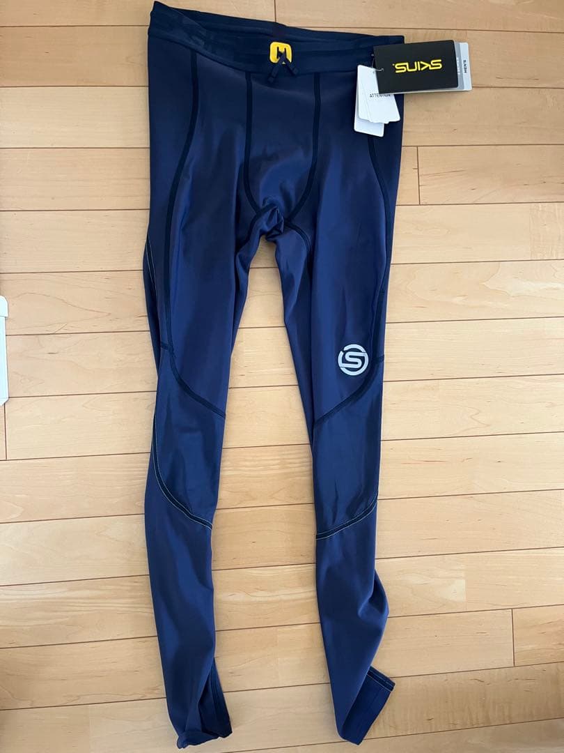 ★新品未使用★SKINS メンズ タイツ 3シリーズ ネイビー Ｍsize