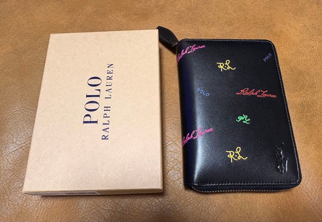 Ralph Lauren ラウンドジップウォレット 財布 二つ折 ラルフローレン