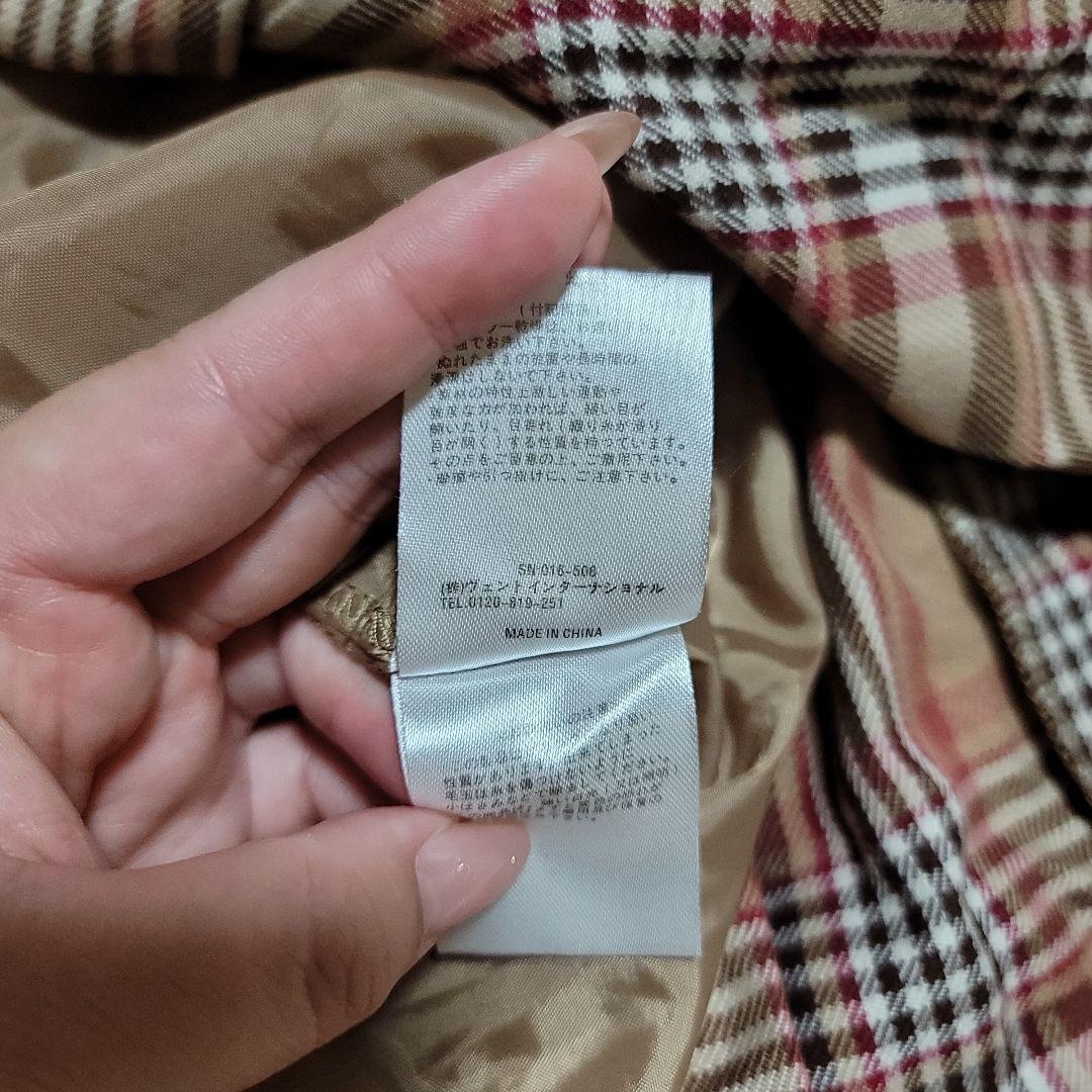 00s 希少 LIZLISA 起毛チェック柄 裾フリル プリーツスカパン 姫カジ