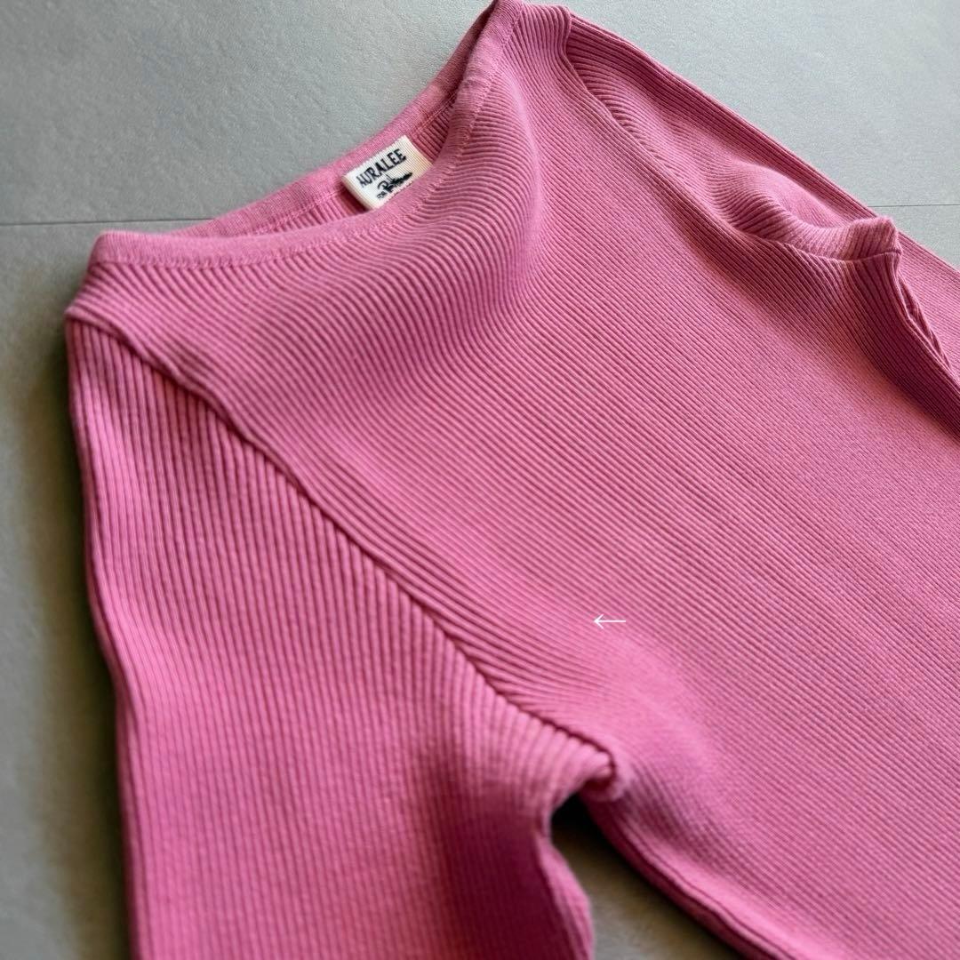 【訳あり】AURALEE RonHerman コラボ別注 ピンク ギザボート