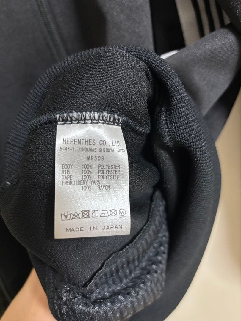 ブラック　ホワイト　needles トラックジャケット