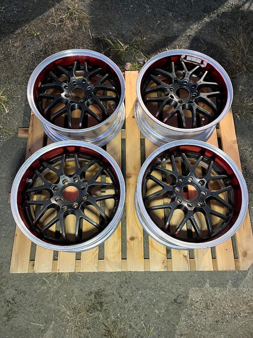 送料込　15インチ 6.5j 100-4H 114.3-4H +32 スパルコ