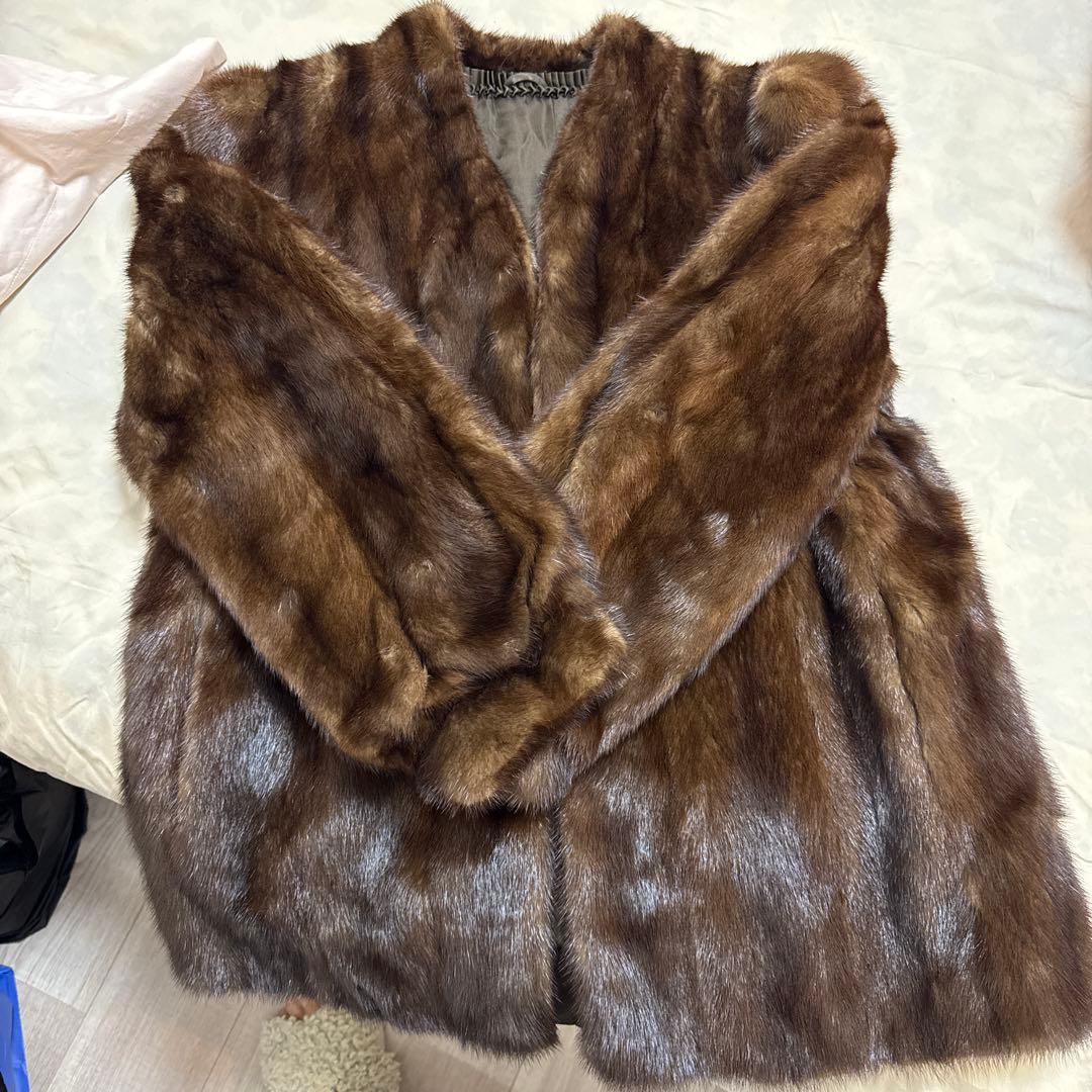 毛皮 ミンク100% コートL サイズ