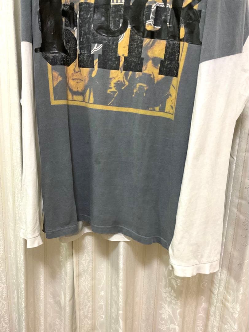 VETEMENTS DRINKING PROBLEM転写ロングスリーブTシャツ