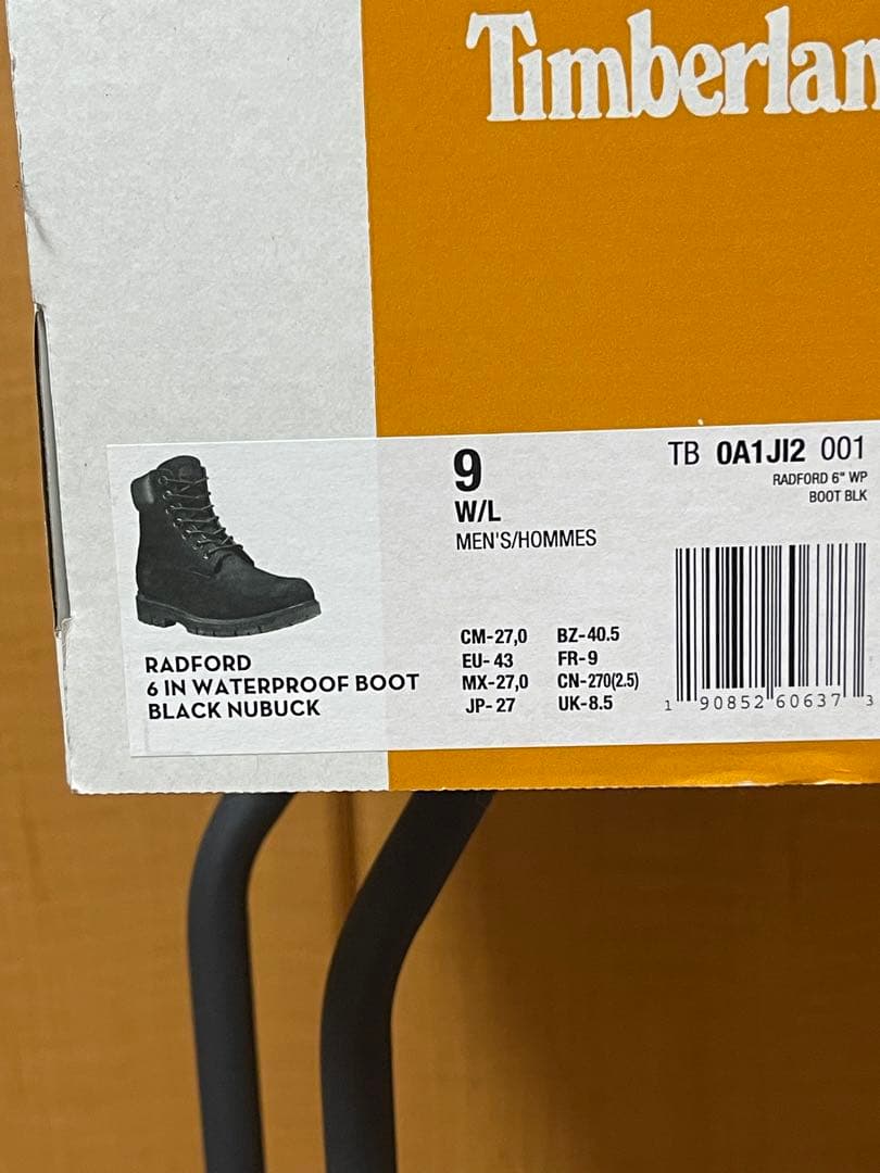 timberland 6インチ　ブーツ　ラドフォード　ブラック　黒