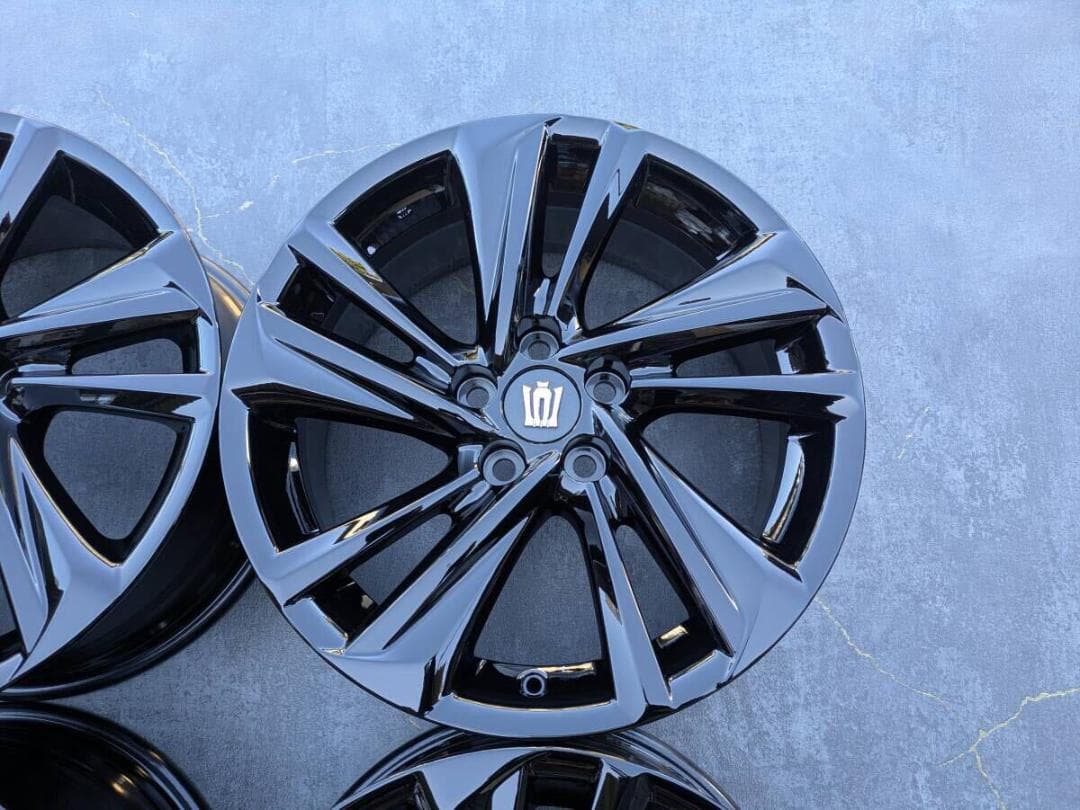 【美品トヨタ 220 クラウン RS 純正 18インチ グロスブラック 4本】