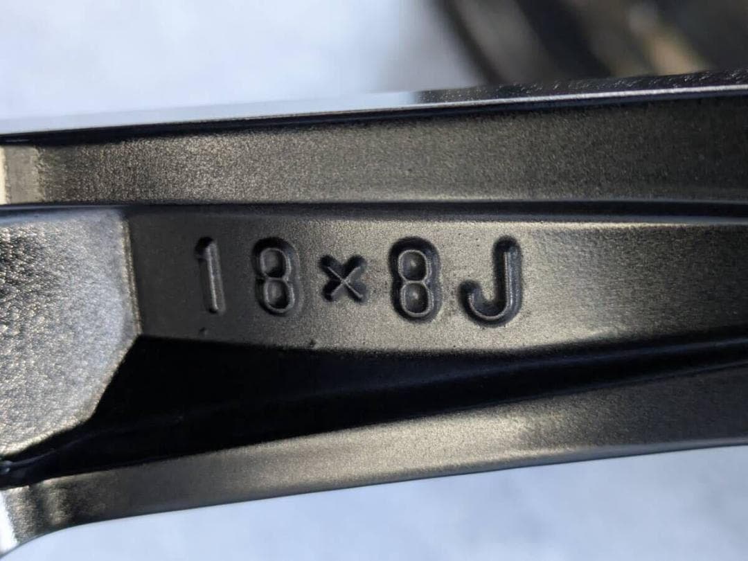 【美品トヨタ 220 クラウン RS 純正 18インチ グロスブラック 4本】