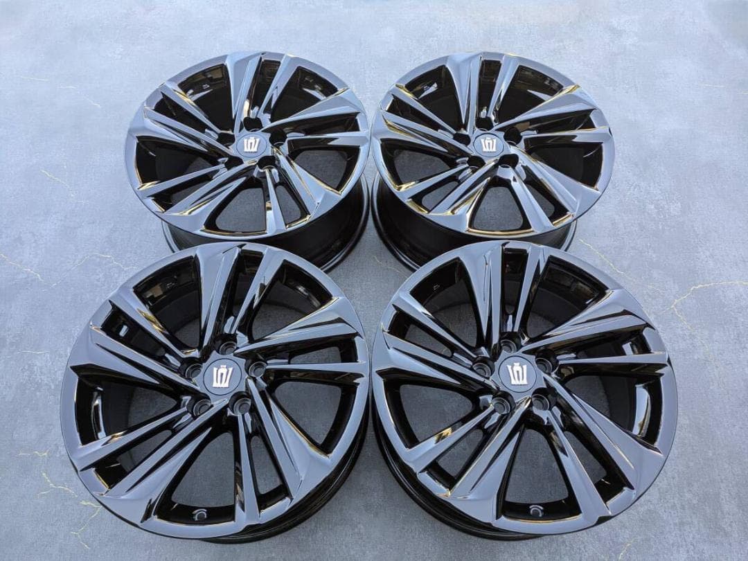 【美品トヨタ 220 クラウン RS 純正 18インチ グロスブラック 4本】