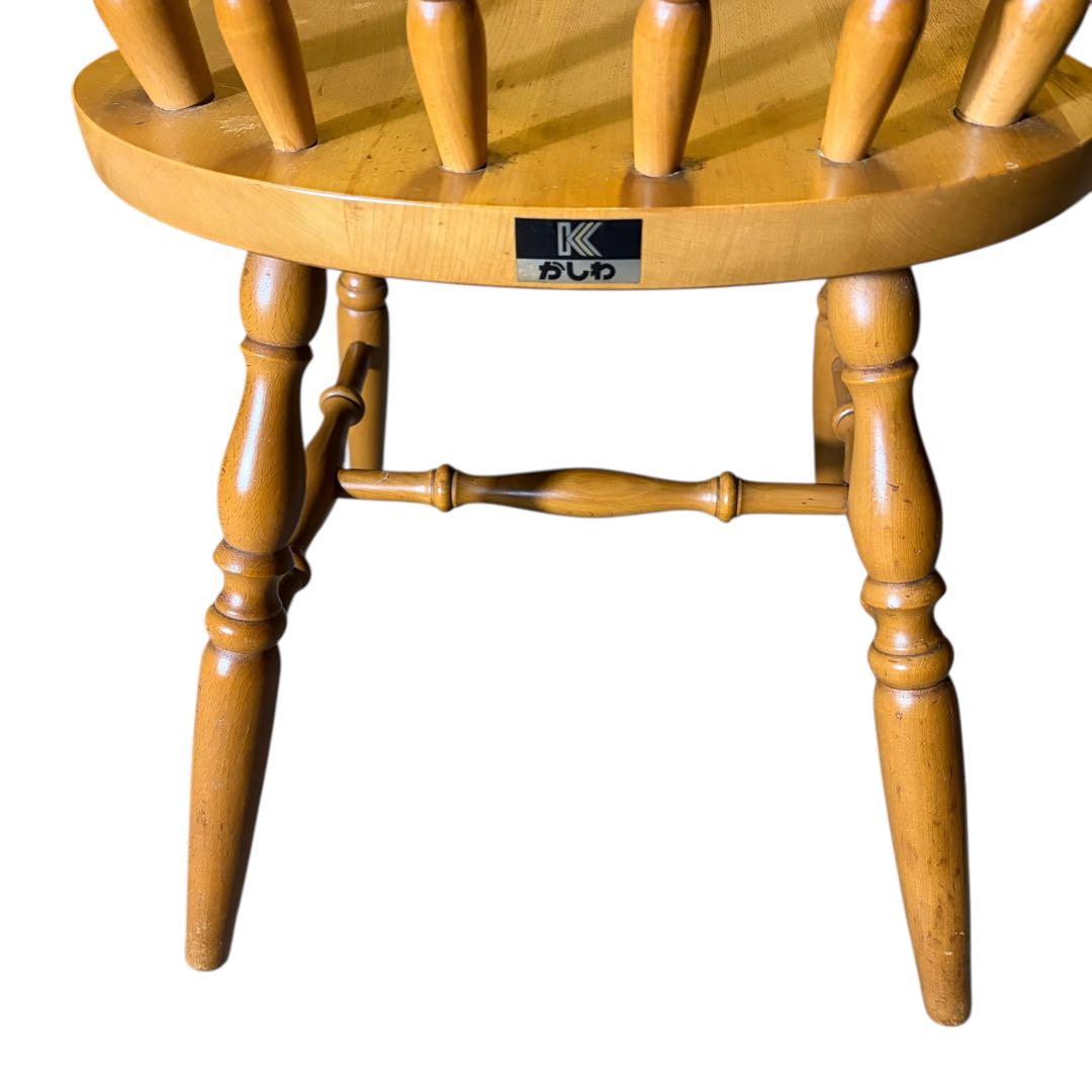 【美品】柏木工 ダイニングチェア ウィンザーチェア ナチュラル 2脚セット