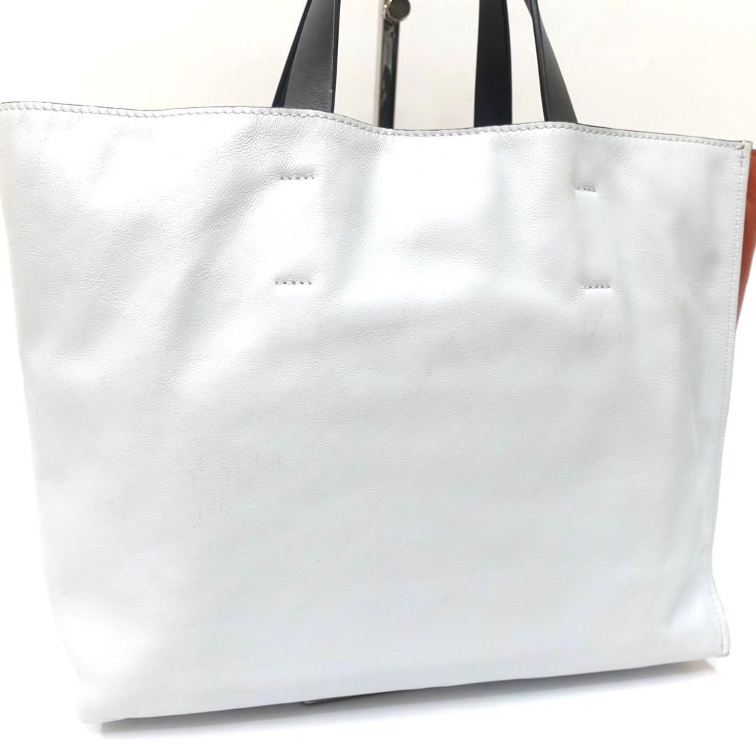 【美品】マルニ　ハンドバッグ　ミュゼオ　ソフト　バイカラー　トートバッグ
