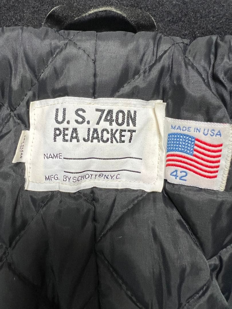 schott ショットU.S. 740N ピーコート42