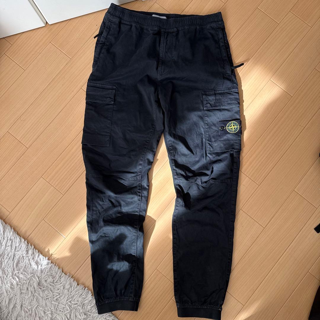 Stone  ブラック 24ssカーゴパンツ