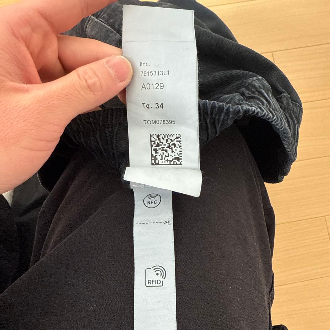 Stone  ブラック 24ssカーゴパンツ