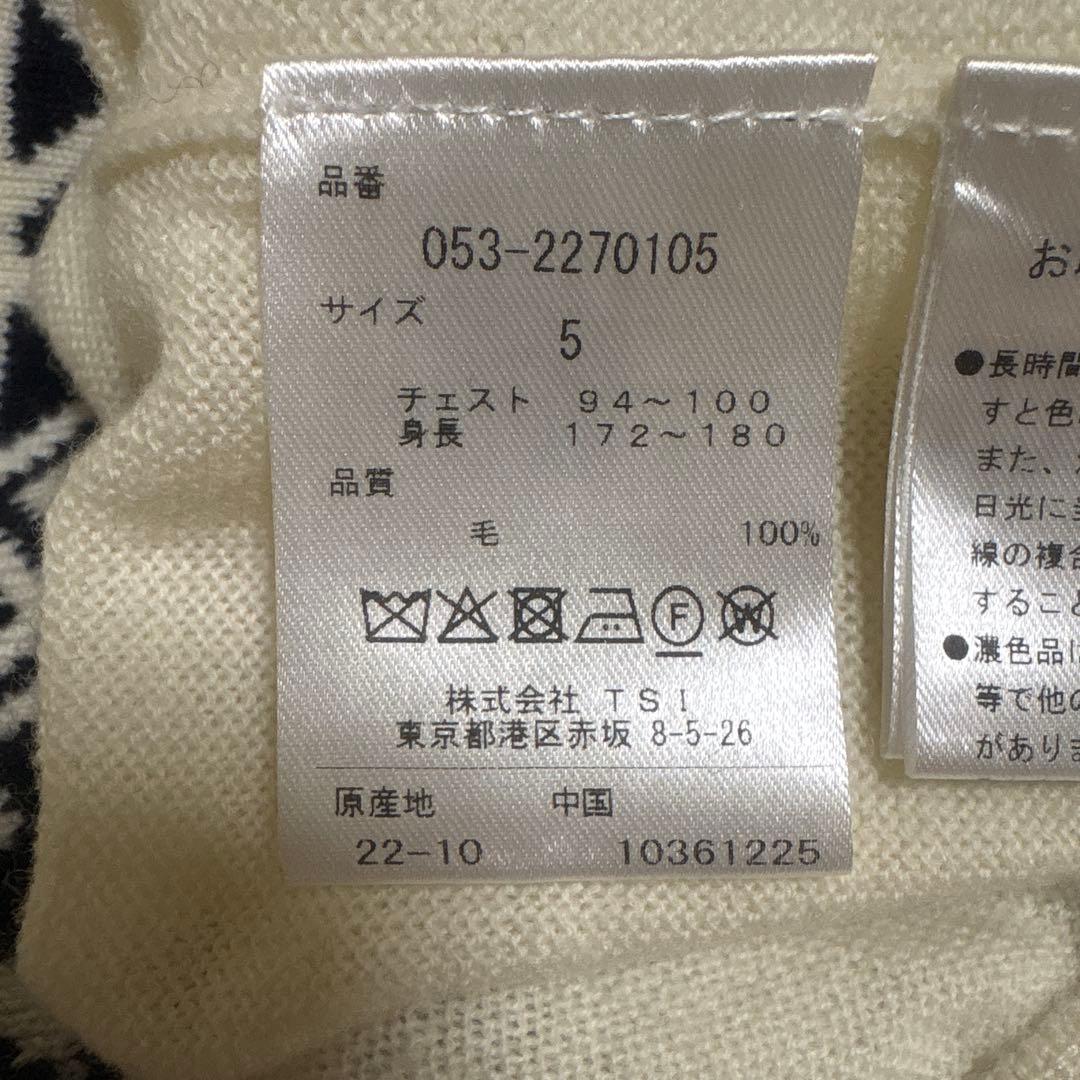 PEARY GATES ウール100％ セーター ニット 薄手 パーリーゲイツ