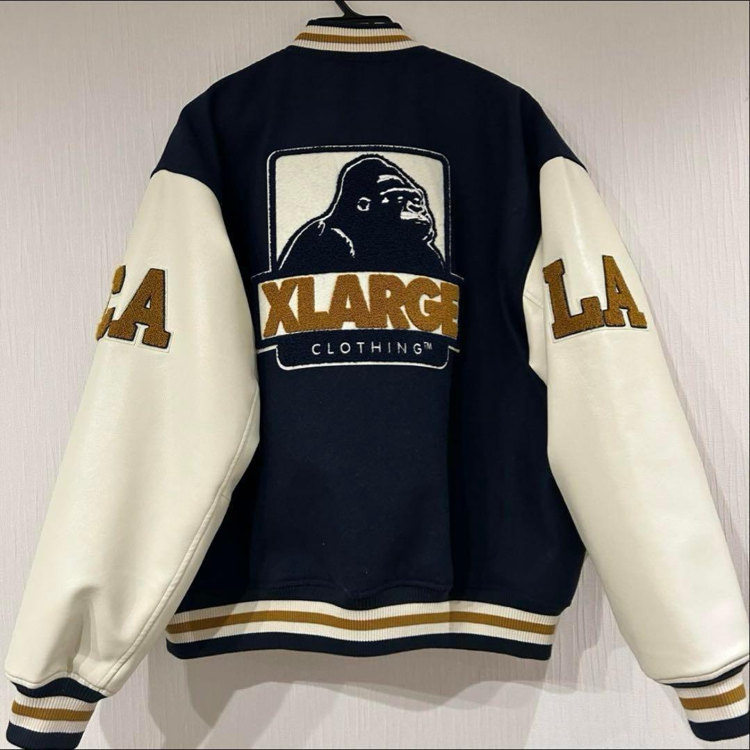 チ*ン様 XLARGE ネイビー ホワイト スタジャン