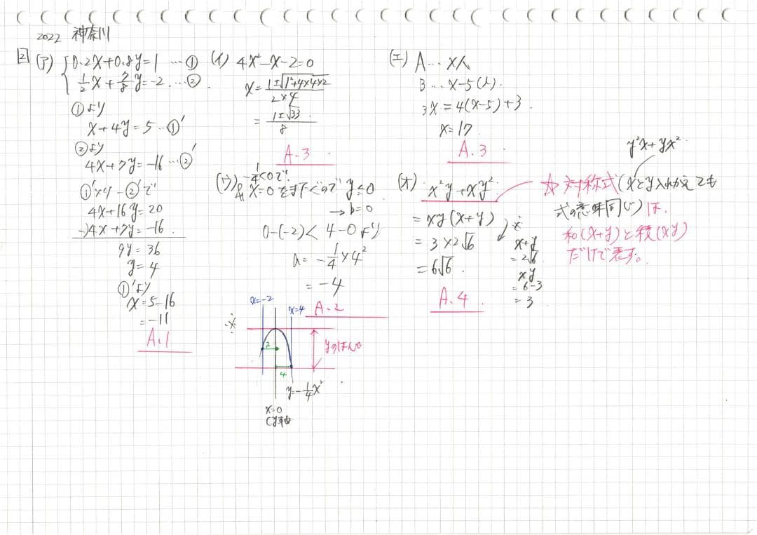 今だけ割引 塾講師オリジナル数学解説 全動画付 2022 全公立＋自校作成10校