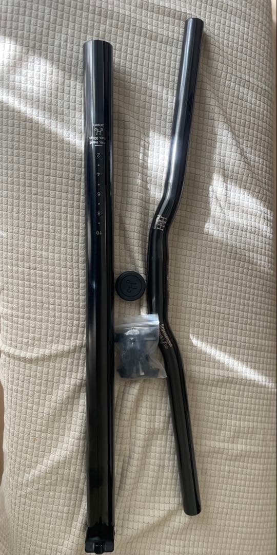 H&H チタンブラック　シートポスト　ハンドル 新品　セット　ブロンプトン