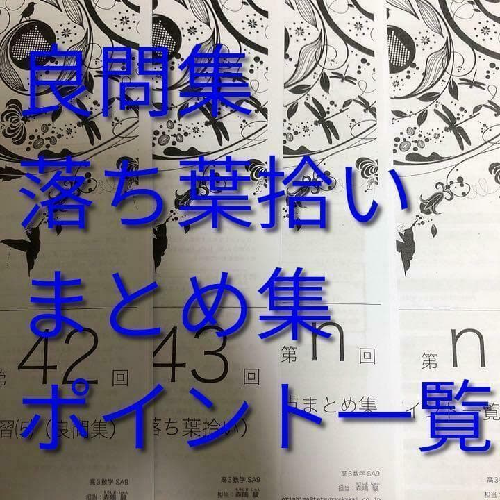 最新版　鉄緑会の森嶋先生による追加演習・ポイント冊子　4冊　数学　駿台　河合塾