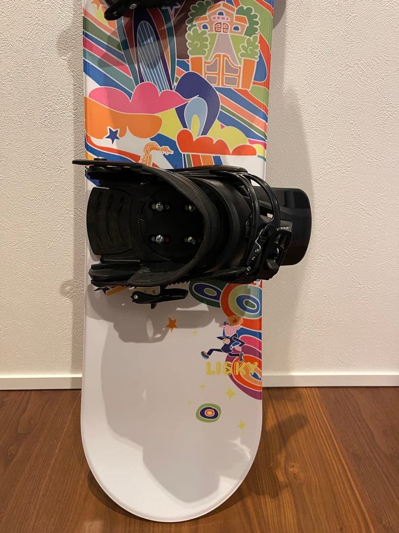 子供用　スノーボード板　115㎝　LISKY ビンディングセット