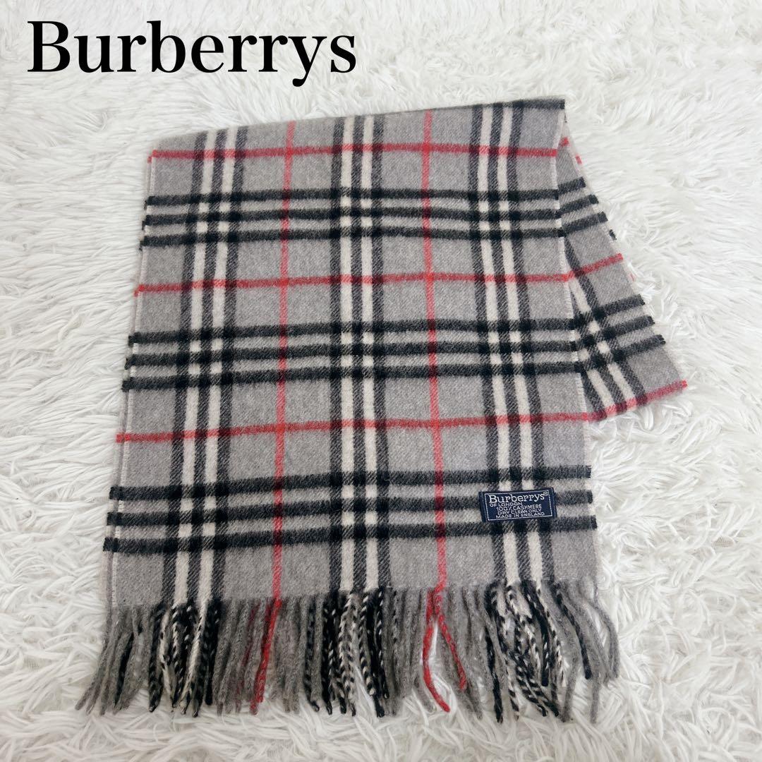 【極美品】Burberrys カシミア100% マフラー ノバチェック