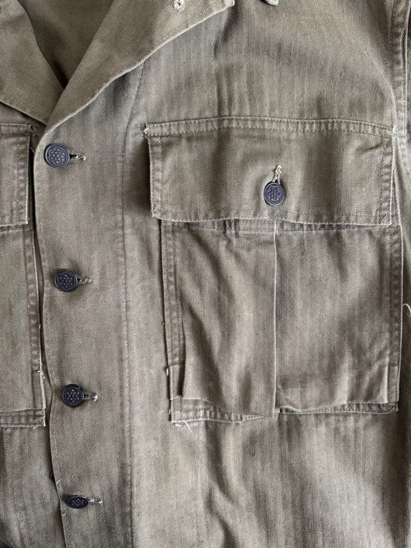 40s 米軍実物 M-43 HBT ヘリンボーン ジャケット　m43