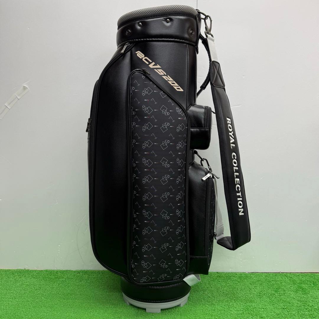 ロイヤルコレクション キャディバッグ　ゴルフバッグ　9インチ　ブラック