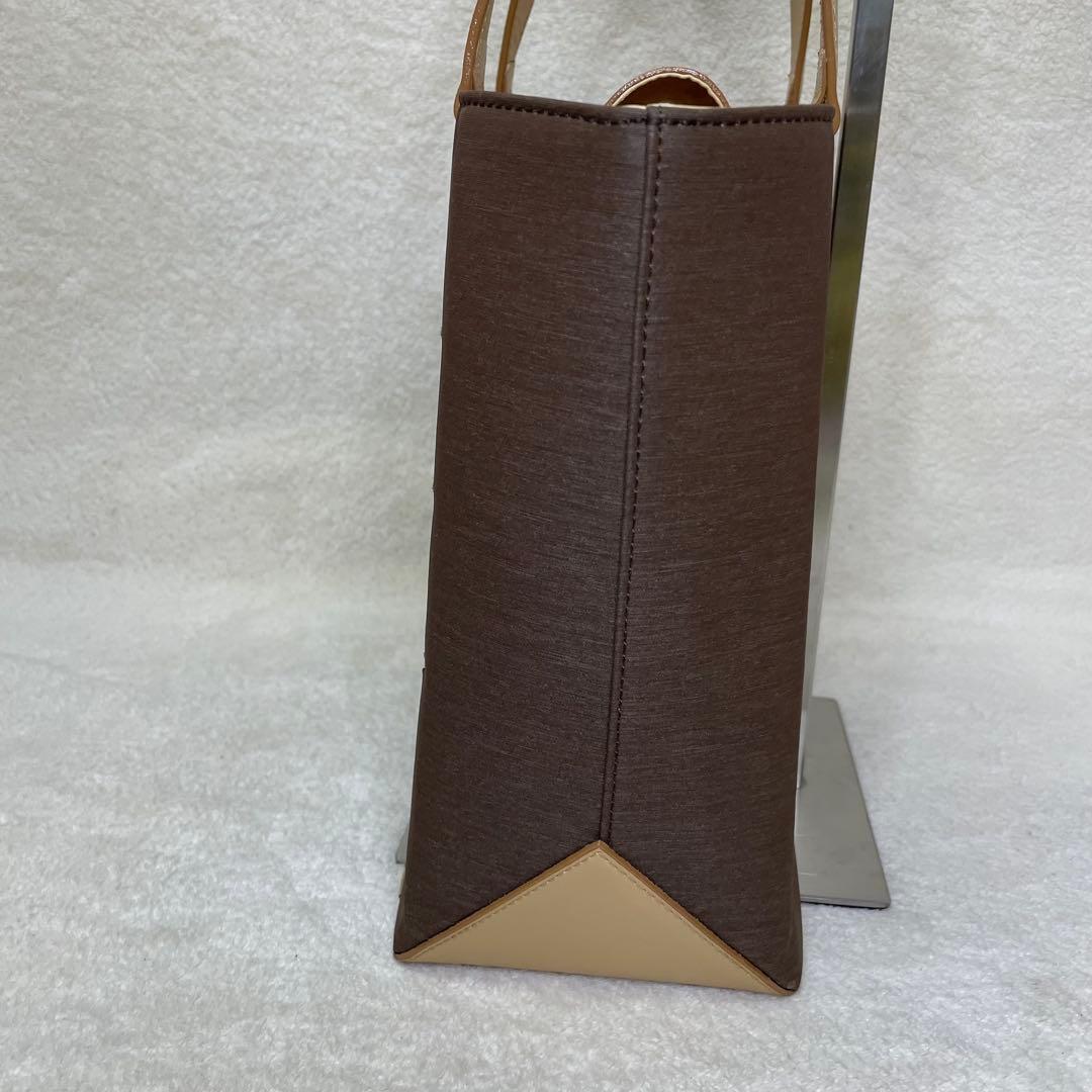 美品 バーバリーロンドン ハンドバッグ チェック柄 キャンバス レザー