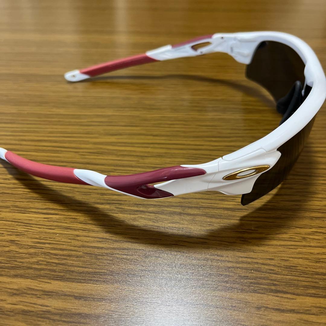 Oakley オークリー スポーツサングラス ホワイト/レッド 楽天イーグルス