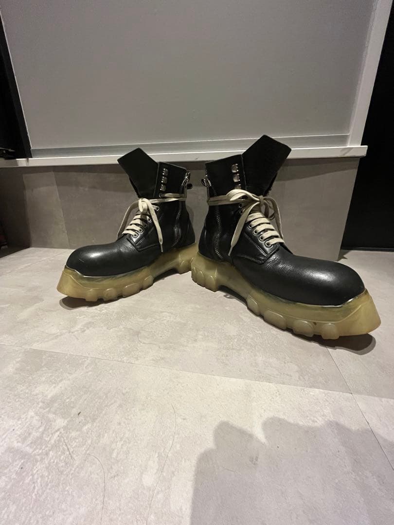靴 Rick Owens Bozo Tractor Lace-Up Boots