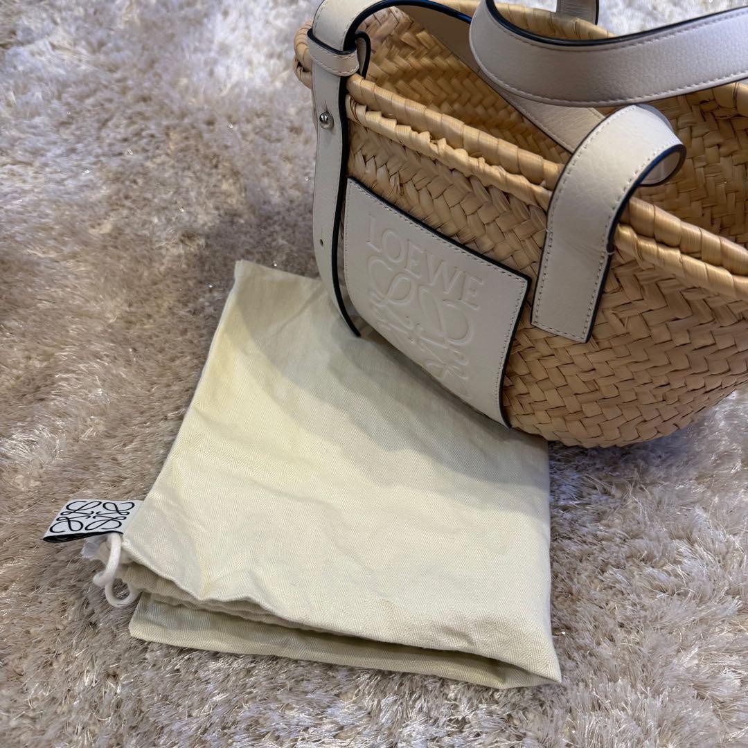 【巾着付き】かごバッグ　ロエベ
