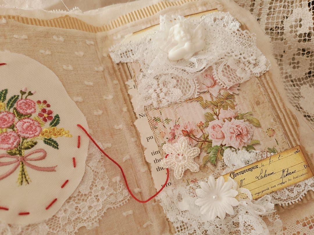 Junkjournal*コラージュジャーナル『春の天使』