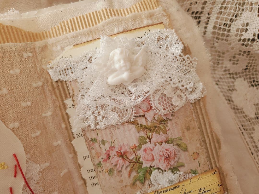 Junkjournal*コラージュジャーナル『春の天使』