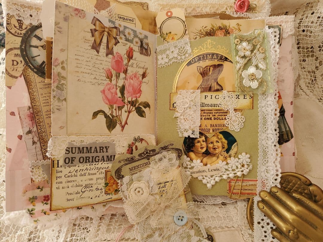 Junkjournal*コラージュジャーナル『春の天使』