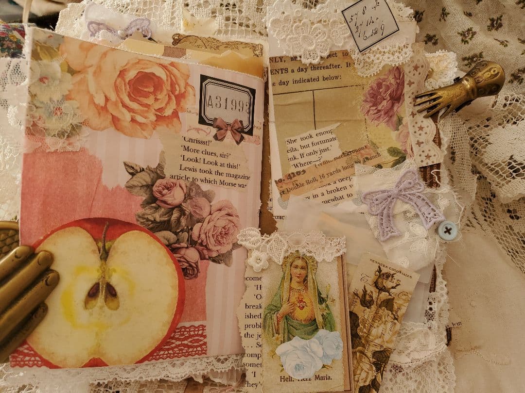 Junkjournal*コラージュジャーナル『春の天使』