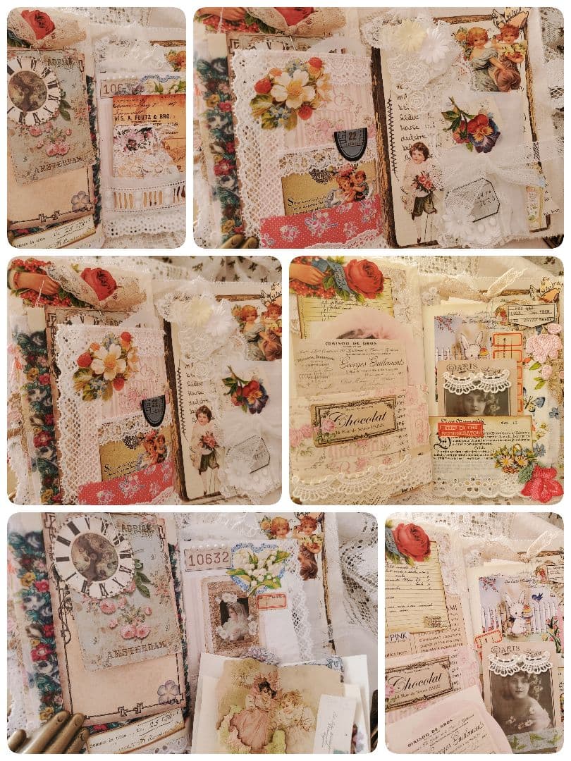 Junkjournal*コラージュジャーナル『春の天使』