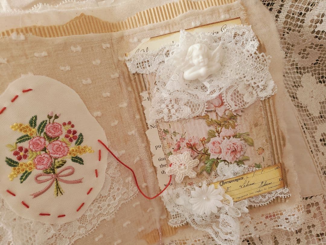 Junkjournal*コラージュジャーナル『春の天使』