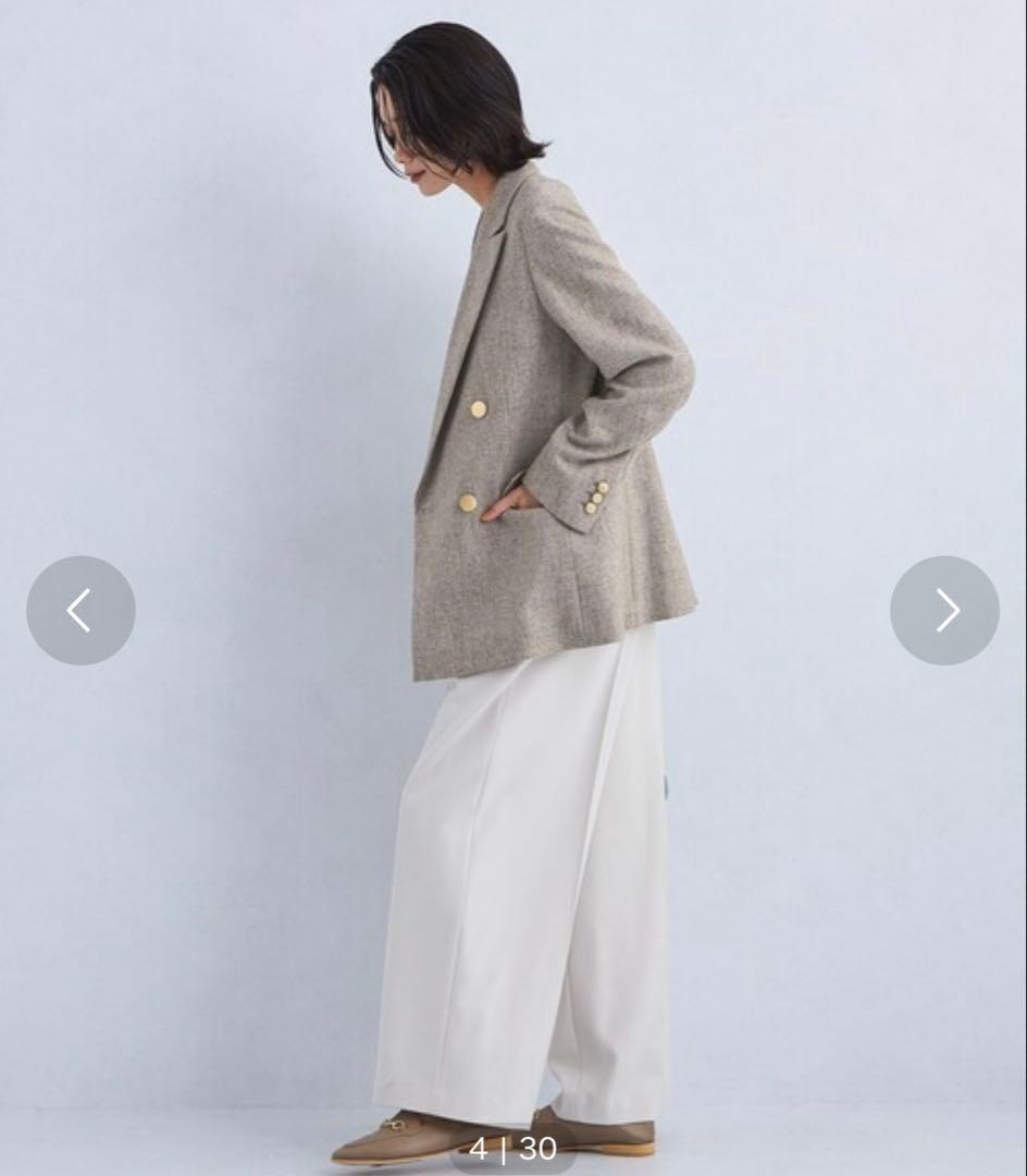 【美品✨】green label relaxingメランジツイルダブルジャケット