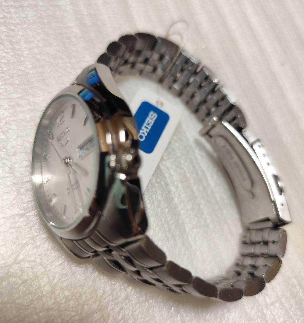 SEIKO 5 自動巻き時計 シルバー