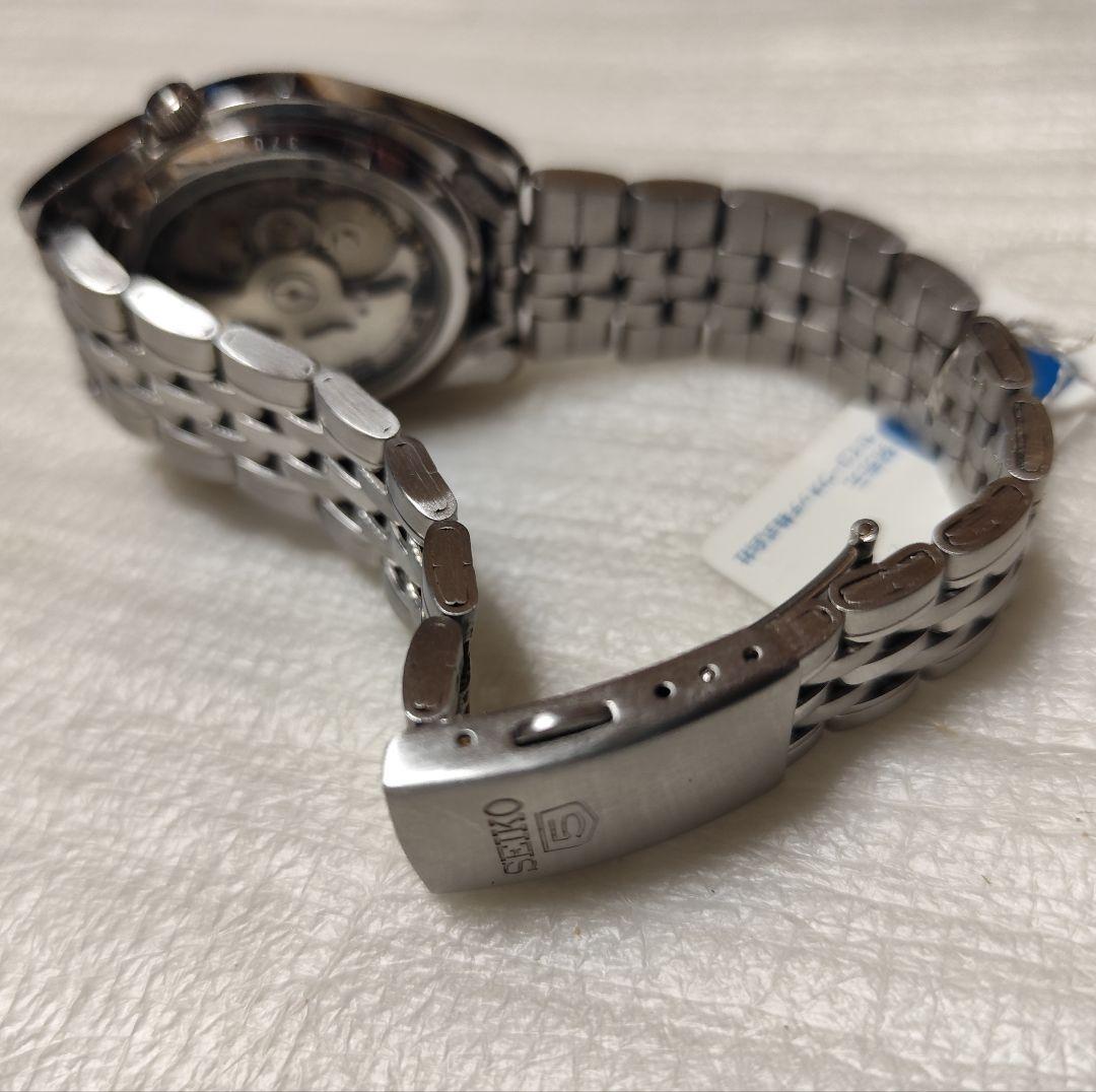 SEIKO 5 自動巻き時計 シルバー
