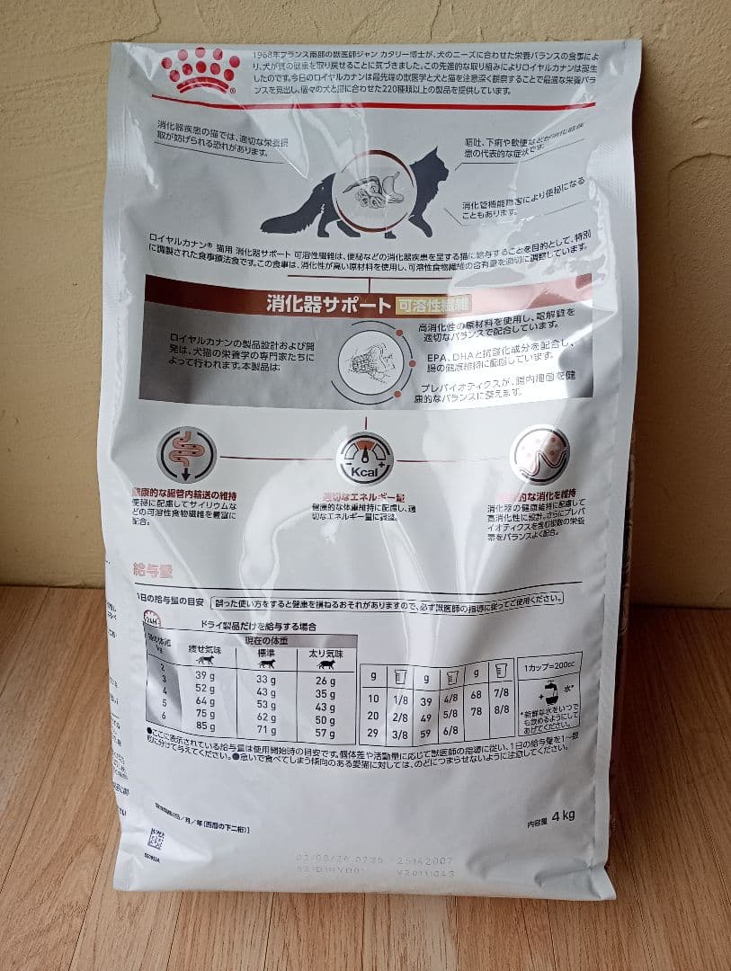 2026.8.3 ロイヤルカナン 消化器サポート可溶性繊維 4kg