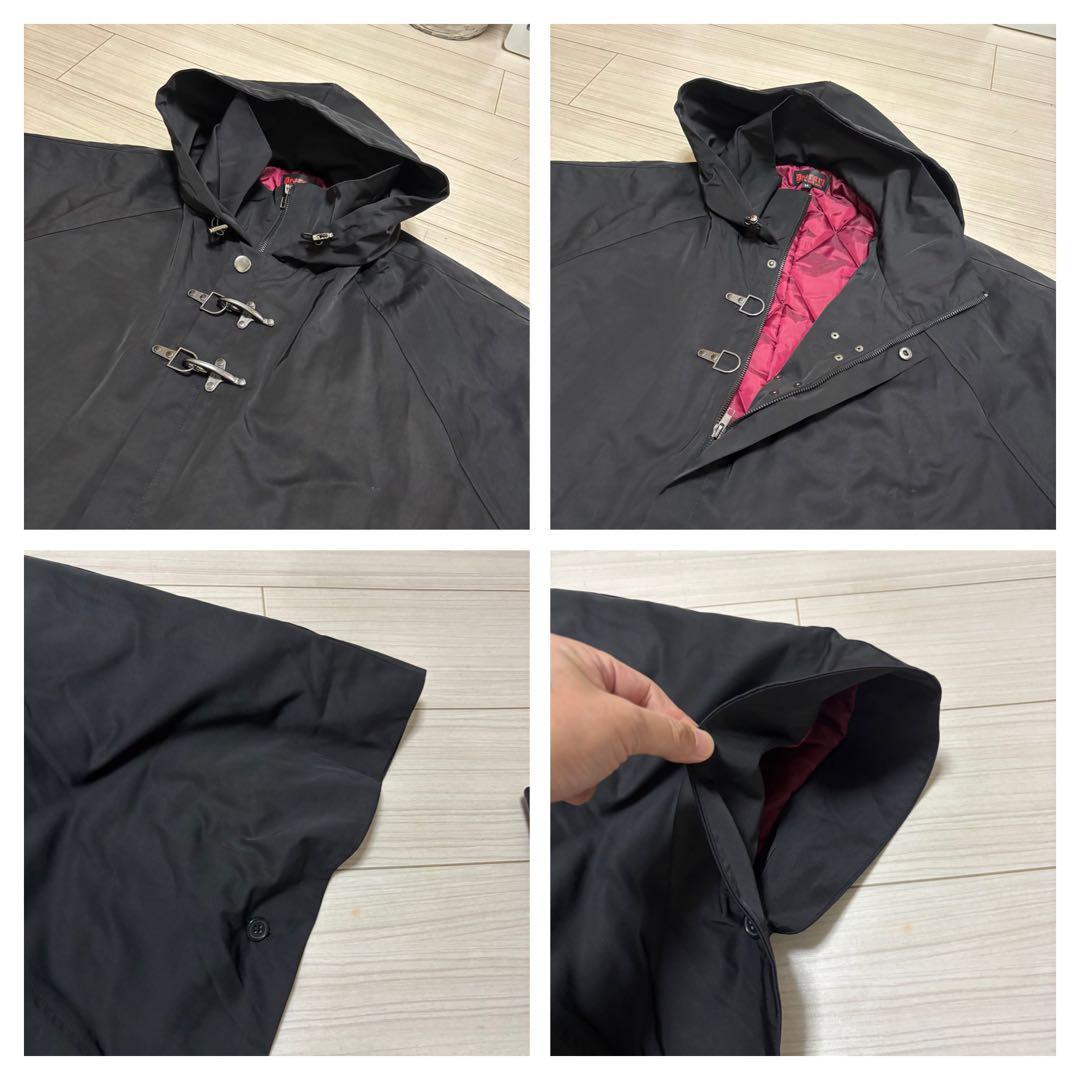 美品■Deorart■ファイヤーマン バックル フード付 マントコート フード