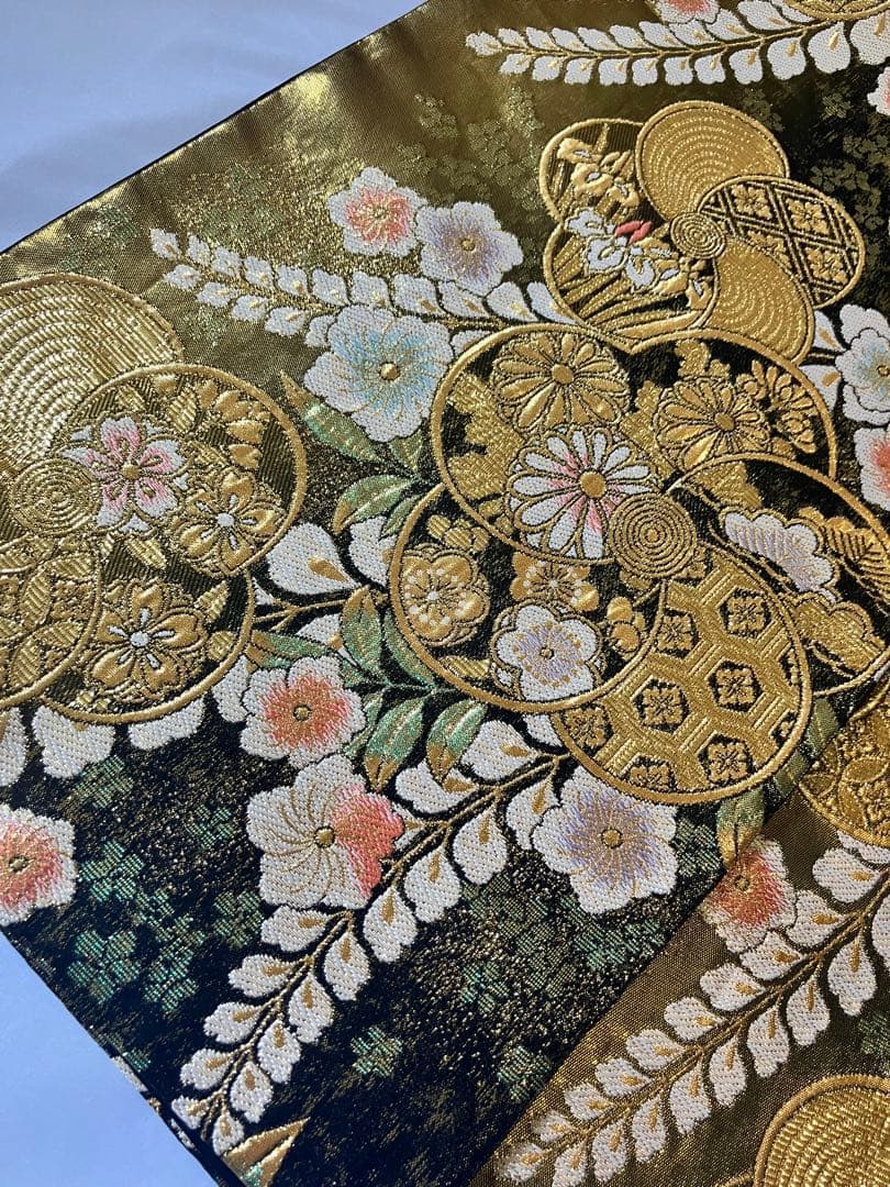 袋帯 桜 梅 藤 菊 杜若 辻が花 松 花紋 成人式