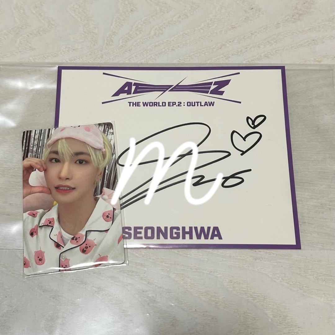 ATEEZ ソンファ 直筆サイン