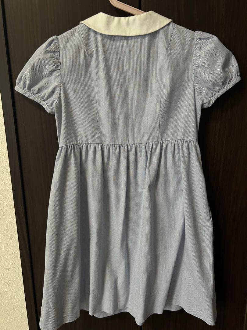 familiar 襟付き半袖ワンピース 夏素材