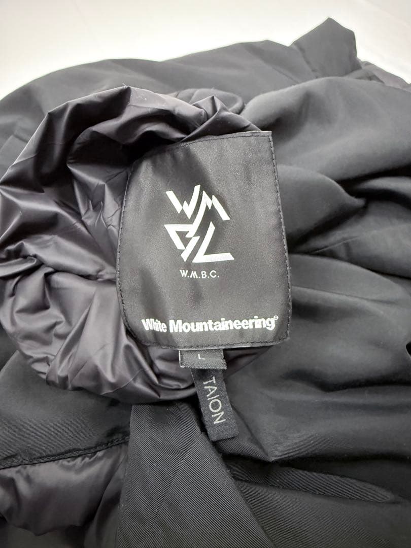 WMBC × TAION ダウンベスト 黒 L ホワイトマウンテニアリング