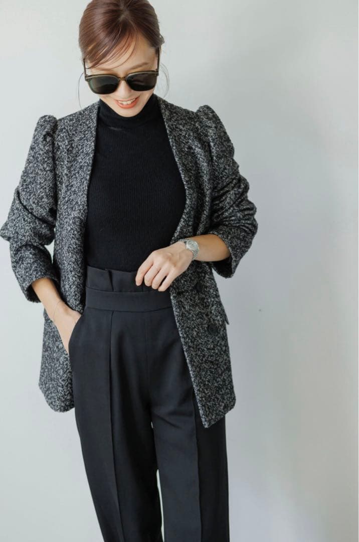 【完売品】アンプレガント　ノーカラー　ジャケットコート