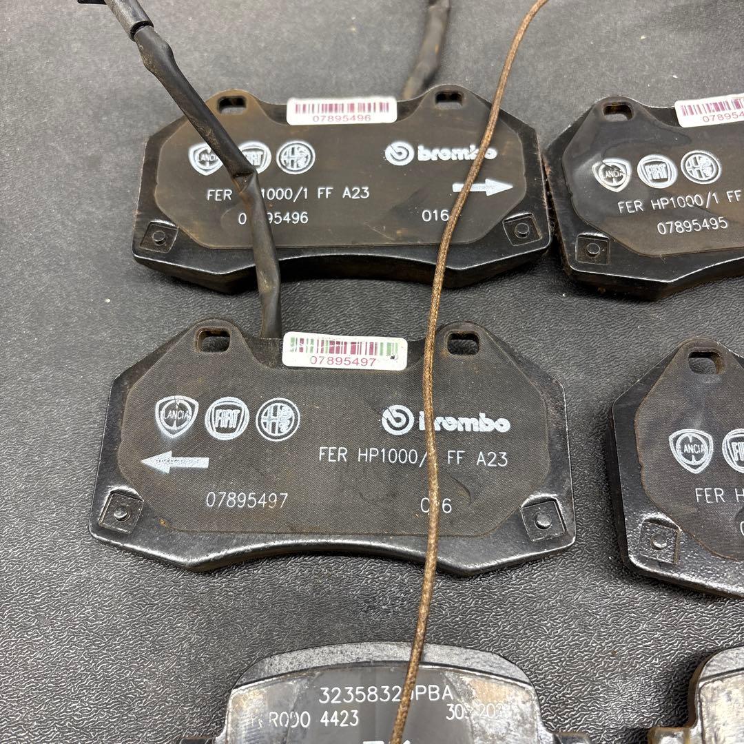 アバルト695純正ブレーキパッド前後、新車外し